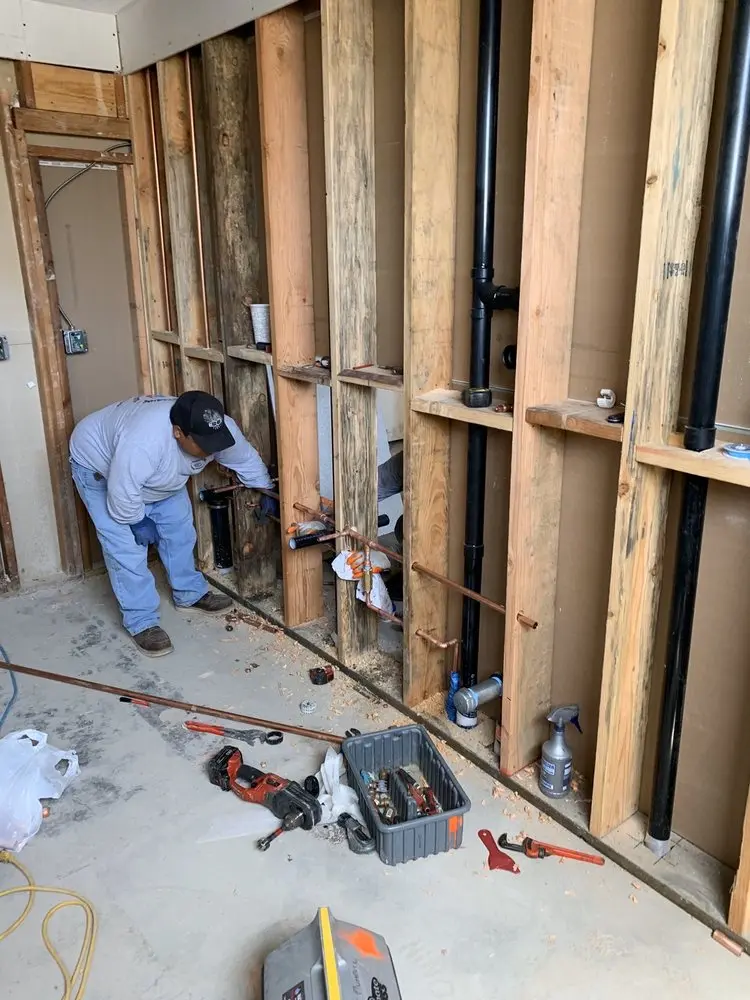 Commercial rough-in plumbing for Trenchless Sewer Repair in Jackson